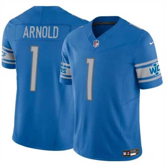 Youth Detroit Lions #1 Terrion Arnold Blue 2024 Draft F.U.S.E. Vapor Untouchable Limited Stitched Jersey Dzhi